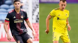 Miles Robinson of Atlanta United (left) and Alistair Johnston of Nashville SC (right). (Getty)