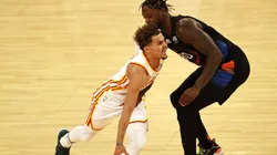 Trae Young & Julius Randle. (Getty)