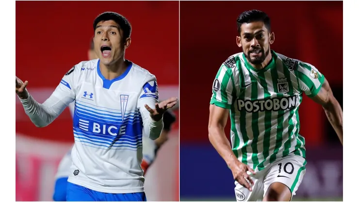 Universidad Católica and Atlético Nacional face off with a Copa Libertadores 2021 Round of 16 berth on the line (Getty).