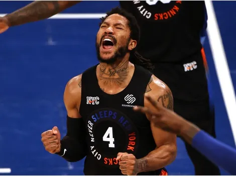 Emotional Derrick Rose silences his haters after leading Knicks to first playoff win since 2013