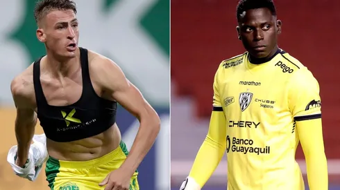 Braian Romero of Defensa y Justicia (left) and Wellington Ramírez of Independiente del Valle (right). (Getty)