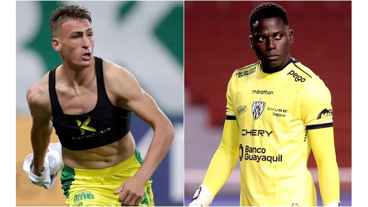 Braian Romero of Defensa y Justicia (left) and Wellington Ramírez of Independiente del Valle (right). (Getty)