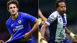 Santiago Gimenez of Cruz Azul (left) and Romario Ibarra of Pachuca (right). (Getty)