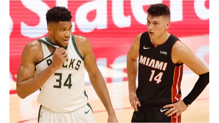 Milwaukee Bucks vs Miami Heat. (Getty)