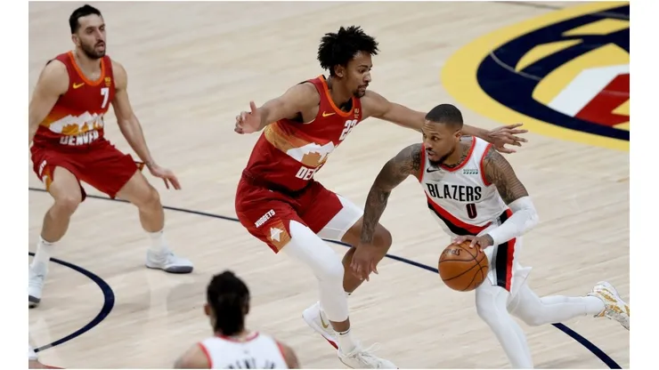 Damian Lillard vs. Denver. (Getty)