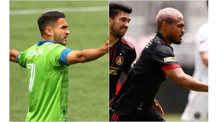 Cristian Roldan of Seattle Sounders (left) and Josef Martinez of Atlanta United (right). (Getty)