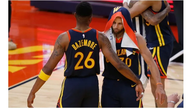 Stephen Curry & Andrew Wiggins. (Getty)