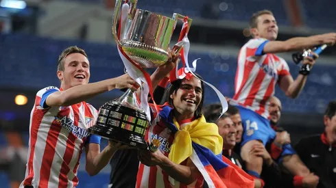 Atleti's memorable victory over Real Madrid in the Copa del Rey 2013 final at Santiago Bernabeu (Getty).
