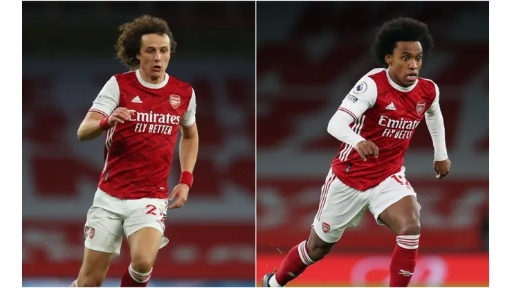 David Luiz and Willian would leave Arsenal in the summer (Getty).