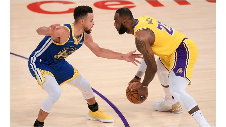 LeBron James & Stephen Curry. (Getty)