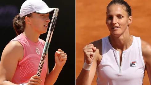 Iga Swiatek of Poland (left) and Karolina Pliskova of Czech Republic (right). (Getty).jpg