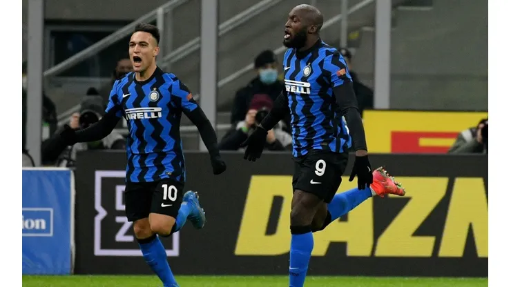Lautaro Martinez and Romelu Lukaku (Getty)