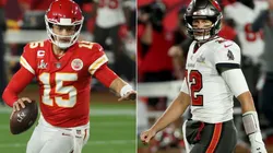 Patrick Mahomes & Tom Brady. (Getty)