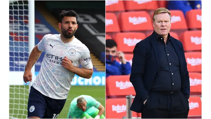 Aguero could be joined at Barcelona by another forward (Getty).