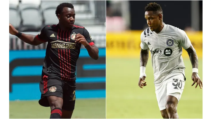 George Bello (left) of Atlanta United and Romell Quioto (right) of CF Montreal. (Getty).jpg