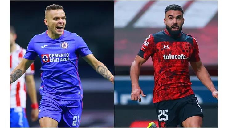 Cruz Azul and Toluca clash in the second leg of the Liga MX Playoffs 2021 quarterfinals (Getty).