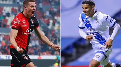Julio Furch of Atlas (left) and Maxi Araujo of Puebla (Getty).