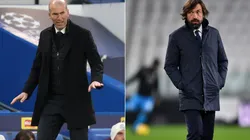 Pirlo's time with Juventus may be coming to an end and Zidane seems to be the main target to replace him (Getty).