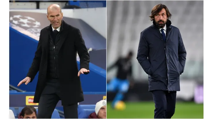 Pirlo's time with Juventus may be coming to an end and Zidane seems to be the main target to replace him (Getty).