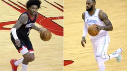 Kevin Porter Jr. (Left) & LeBron James. (Getty)