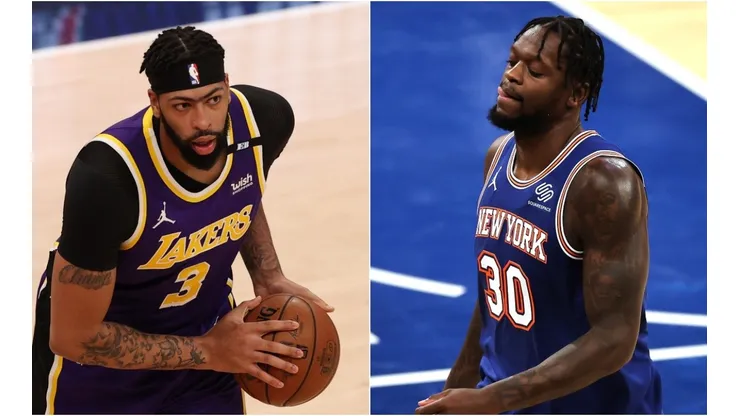 Anthony Davis. (Left) & Julius Randle. (Getty)