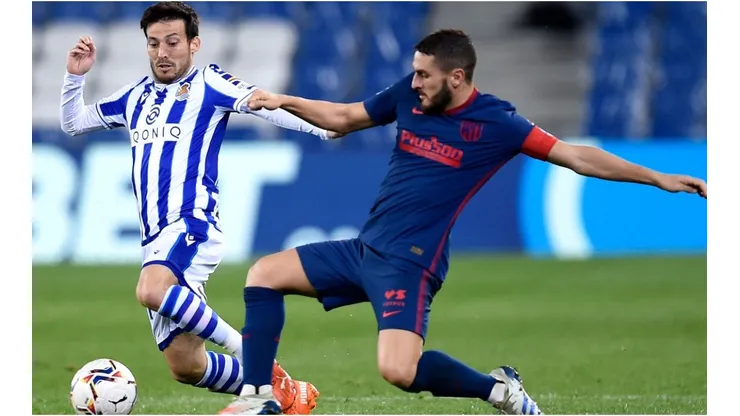 Koke & David Silva. (Getty)