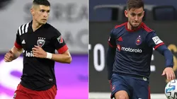 Joseph Mora of D.C. United (left) and Alvaro Medran of Chicago Fire (right). (Getty)