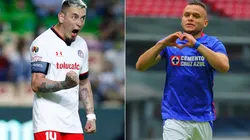 Rubens Sambueza of Toluca (left) and Jonathan Rodríguez of Cruz Azul (Getty).
