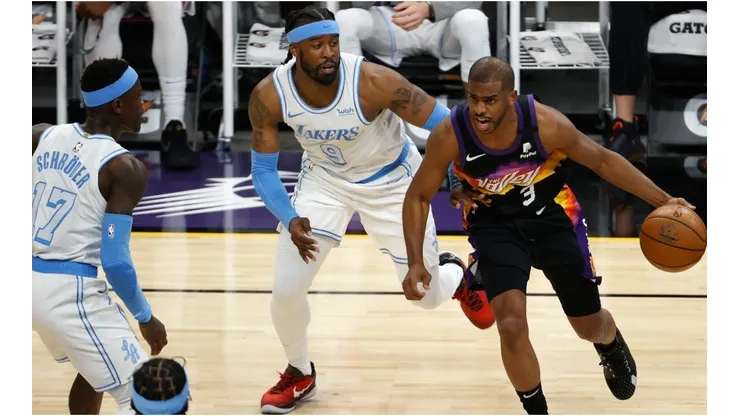Chris Paul vs. the Lakers. (Getty)