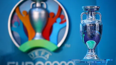The UEFA European Championship trophy. (Getty)