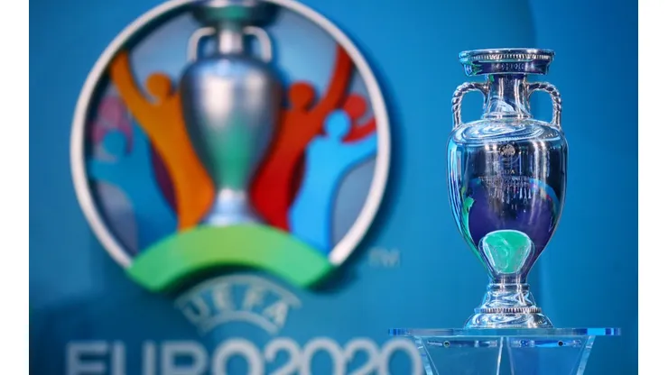 The UEFA European Championship trophy. (Getty)