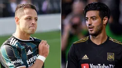 Javier 'Chicharito' Hernández (left) of LA Galaxy and Carlos Vela of LAFC (Getty).