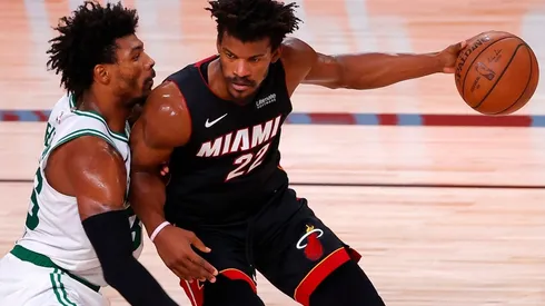 Jimmy Butler and Marcus Smart. (Getty)