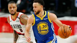 Damian Lillard & Stephen Curry. (Getty)