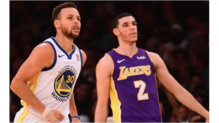 Stephen Curry & Lonzo Ball. (Getty)