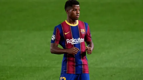 Ansu Fati struggled to recover from his meniscus injury (Getty).