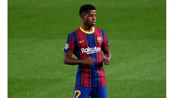 Ansu Fati struggled to recover from his meniscus injury (Getty).