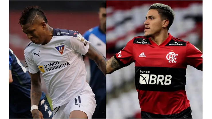 Liga de Quito and Flamengo face off in Matchday 3 of the Copa Libertadores 2021 (Twitter @Libertadores / Getty).