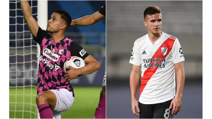 Independiente Santa Fe and River will clash in Paraguay (Twitter @Libertadores / Getty).