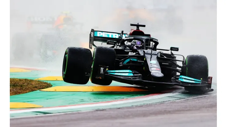 Lewis Hamilton of Great Britain at the Grand Prix of Emilia Romagna. (Getty)