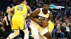 Zion Williamson vs. Juan Toscano-Anderson. (Getty)