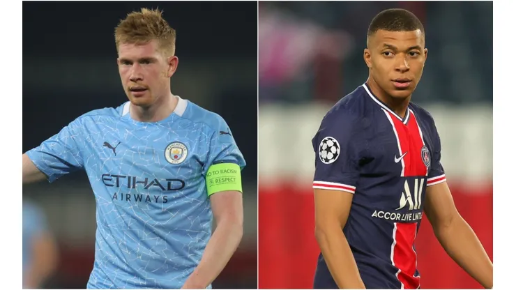 Manchester City and PSG face off with a UCL Final spot at stake (Getty).