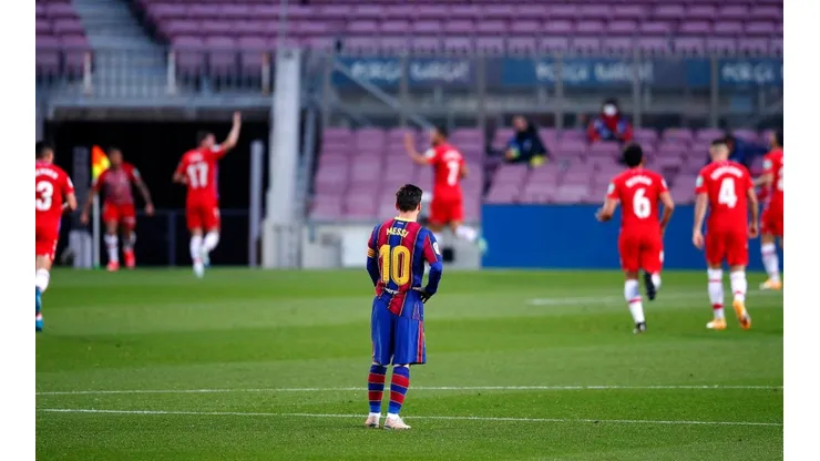 Barcelona were stunned by Granada and missed the chance to go atop La Liga table (Getty).
