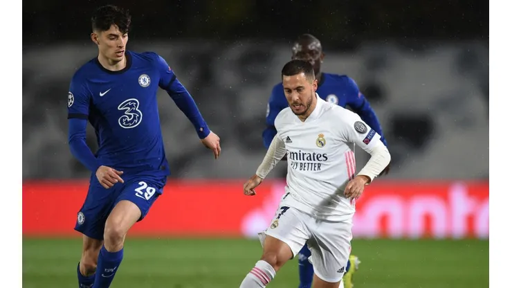 Eden Hazard faced former club in Real Madrid's draw with Chelsea (Getty).