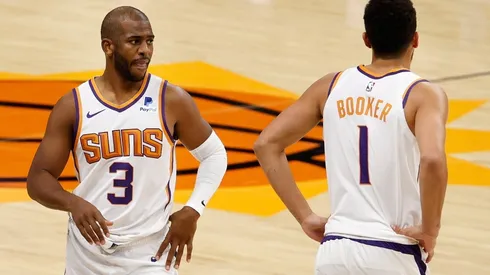 Chris Paul & Devin Booker. (Getty)