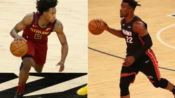Collin Sexton (left) & Jimmy Butler. (Getty)