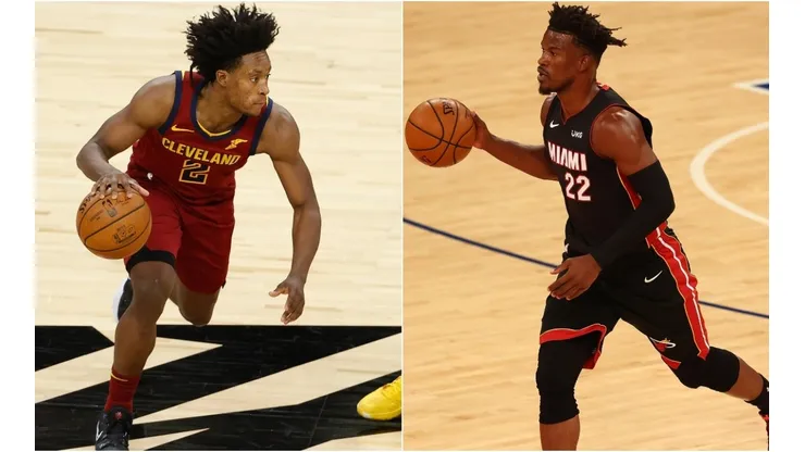 Collin Sexton (left) & Jimmy Butler. (Getty)