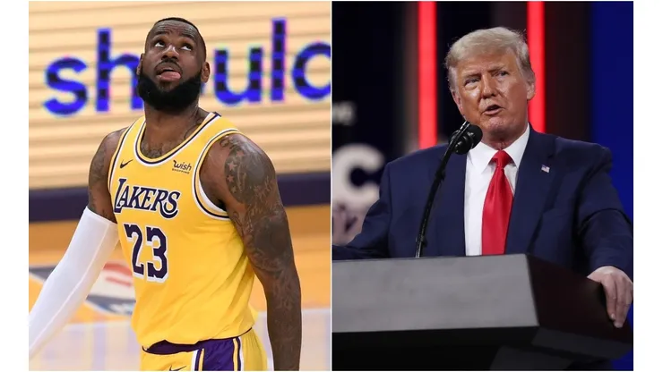 LeBron James & Donald Trump. (Getty)