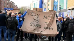 Chelsea and many other English sides' fans stood against the Super League (Getty).