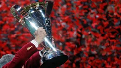 The MLS Cup trophy. (Getty)